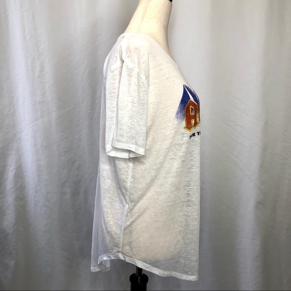 AC/DC sheer white band tee t-shirt women’s XL - Picture 2 of 7
